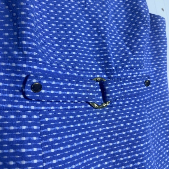 Chelsea Rose blue textured sleeveless sheath knee length dress size 12 Business - Picture 4 of 7